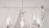 Artificial 50CM White Rose Table Centerpiece Video