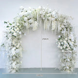 Uflower White Rose Door Arch Floral Arrangement Set DD02747