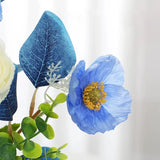 Uflower Blue Bottle Artificial Floral Arrangement Table Decor MH80002-01