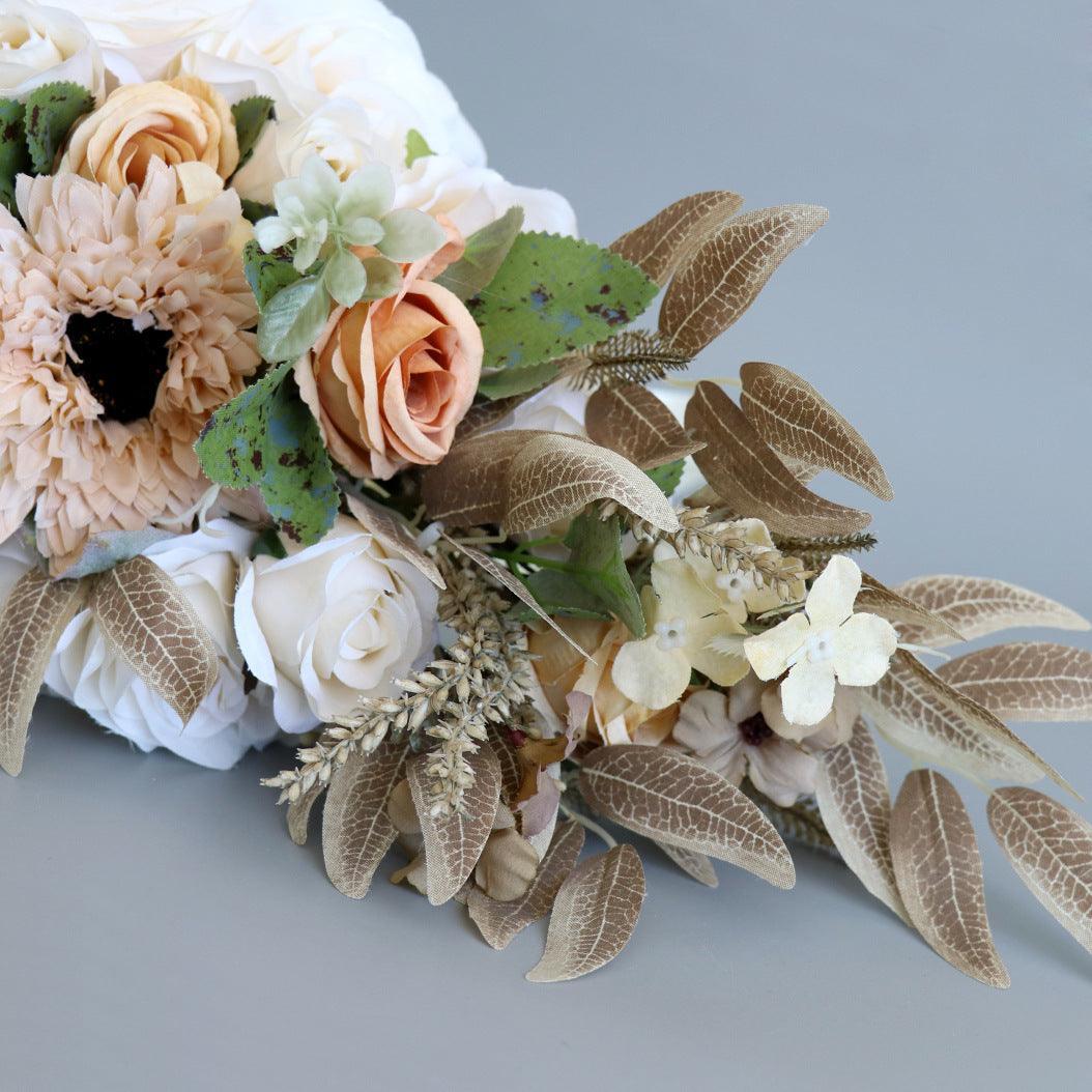 Cascade Bridal Bouquet in Cream - Uflower