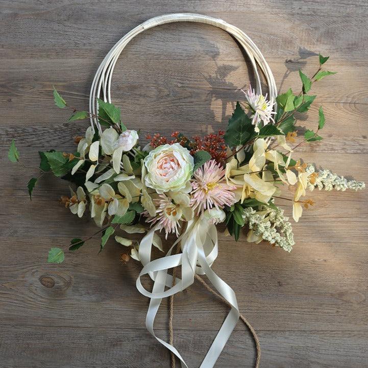 Bridal Wedding Wreath - Champagne Rose - Uflower