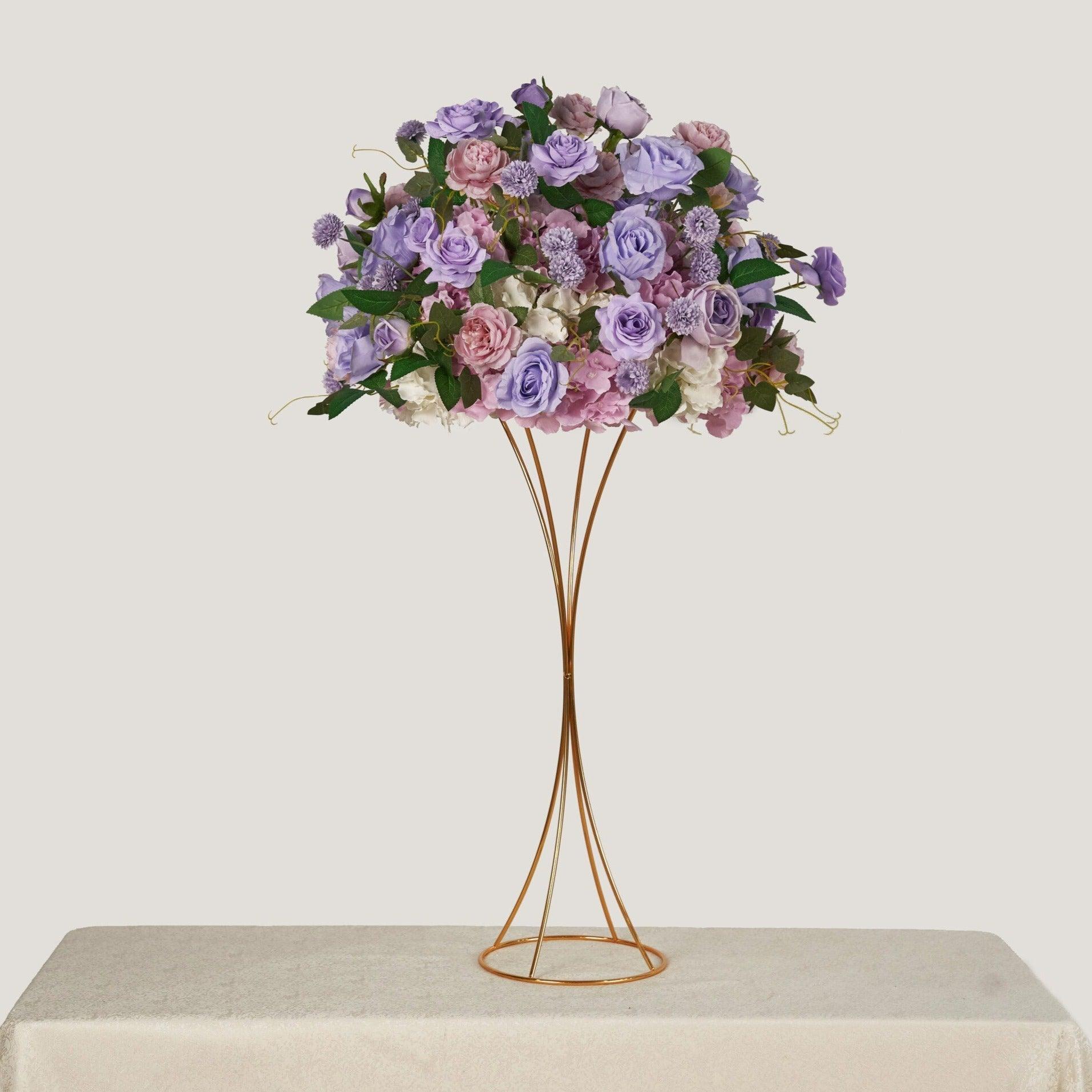 New Flower Ball Retro Purple Rose Wedding Proposal Party Centerpieces Decor - Uflower