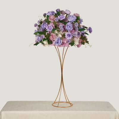 New Flower Ball Retro Purple Rose Wedding Proposal Party Centerpieces Decor - Uflower