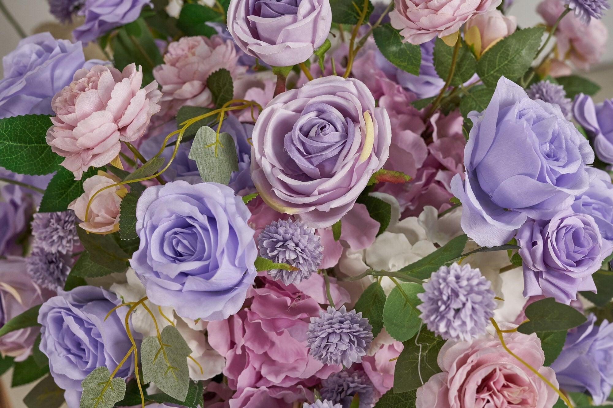 New Flower Ball Retro Purple Rose Wedding Proposal Party Centerpieces Decor - Uflower