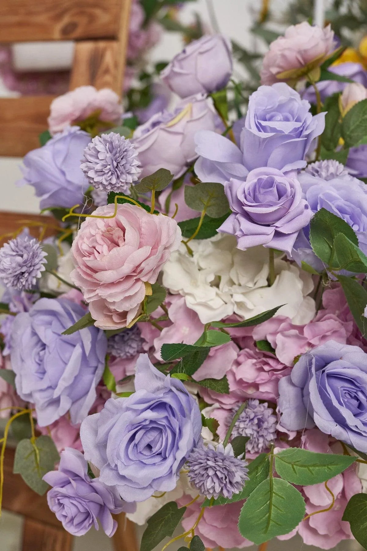 New Flower Ball Retro Purple Rose Wedding Proposal Party Centerpieces Decor - Uflower