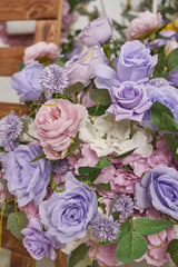 New Flower Ball Retro Purple Rose Wedding Proposal Party Centerpieces Decor - Uflower