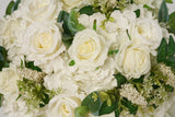 Flower Ball White Rose & Small Hydrangea Wedding Proposal Party Centerpieces Decor - Uflower