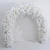 Flowers Arch Set Blossom White Roses Wedding Event Decoration Proposal Decor - Uflower