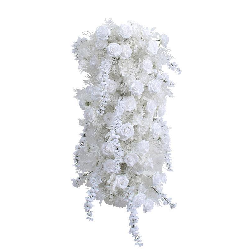 Flowers Arch Set Blossom White Roses Wedding Event Decoration Proposal Decor - Uflower