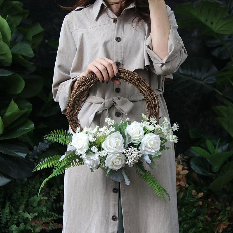 Bridal Wedding Wreath - Pure White - Uflower