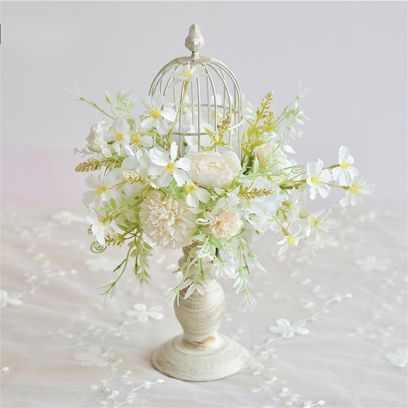 Table Flowers Decor - Birdcage -5 Colors - Uflower
