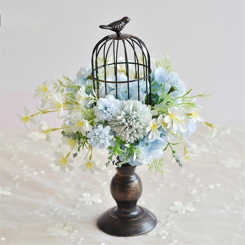 Table Flowers Decor - Birdcage -5 Colors - Uflower